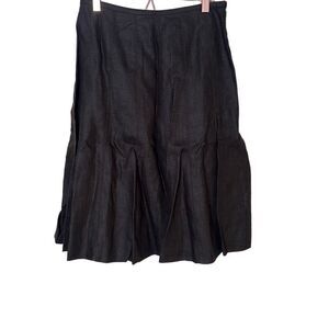 Talbots NWT 100% Linen A Line Mini Skirt